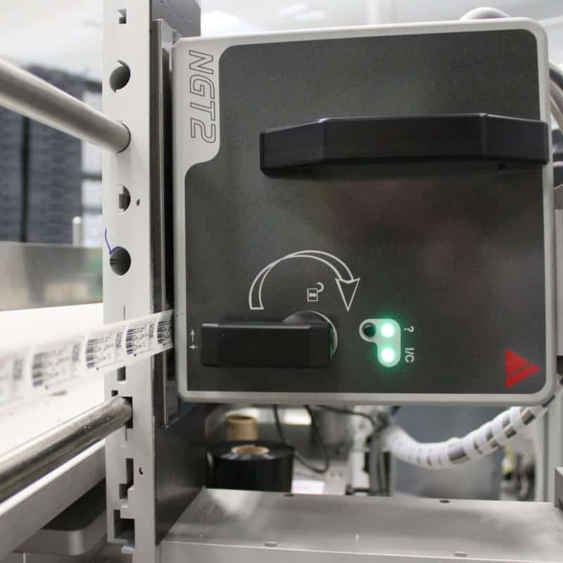 Pharma Etiketten Bedruckung mit dem Allen NGT2